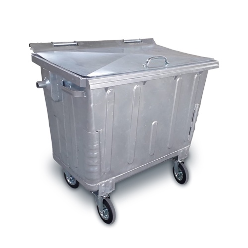 Container zincat CLA 1100L cu capac plat   Transport inclus